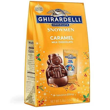 5.8-Oz Ghirardelli Milk Chocolate Caramel Snowmen $5 & More