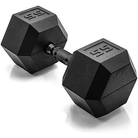 $47.09 | 55-Lbs CAP Barbell Coated Hex Dumbbell Weight at Amazon