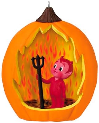 $11.49 | Hallmark Keepsake Halloween Ornament 2025 Devil Pumpkin Diorama at Amazon