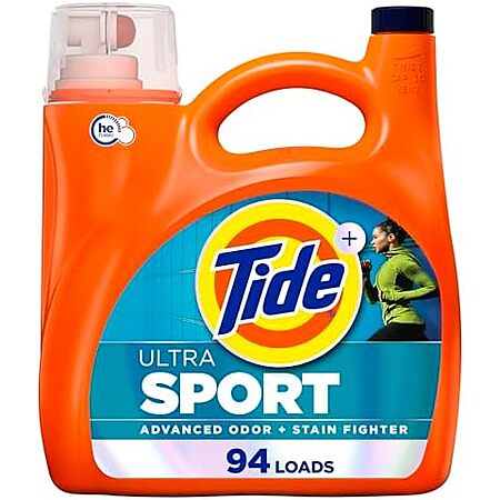 [S&S, AC] $44.48 | 4 × 132-Oz Tide Ultra Sport Liquid Laundry Detergent (94 Loads) ($11.12 each) at Amazon