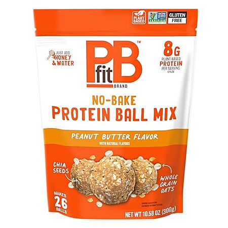 [S&S, AC] $3.54 | 10.58-Oz PBfit No Bake Peanut Butter Protein Ball Mix at Amazon