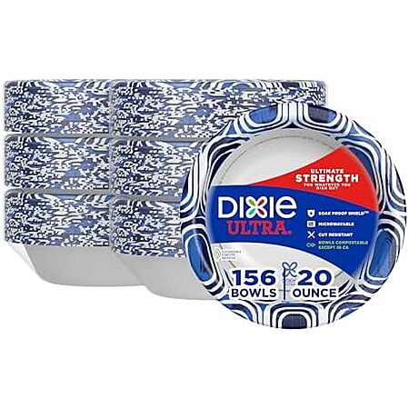 6-Pack 26-Count (156 Total) Dixie Ultra Large 20-Oz Paper Bowls $16.15 w/ Subscribe & Save