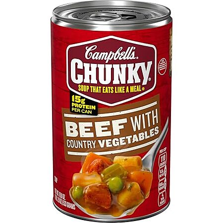 18.8-Oz Campbell's Chunky Soup Can (Beef w/ Country Vegetables) 16 for $19.95 w/ Subscribe & Save