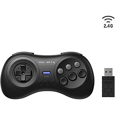 $17.23* | 8Bitdo M30 2.4G Wireless Gamepad for Sega Genesis Mini and Mega Drive Mini and Switch with 6-Button Layout (Black) at Amazon