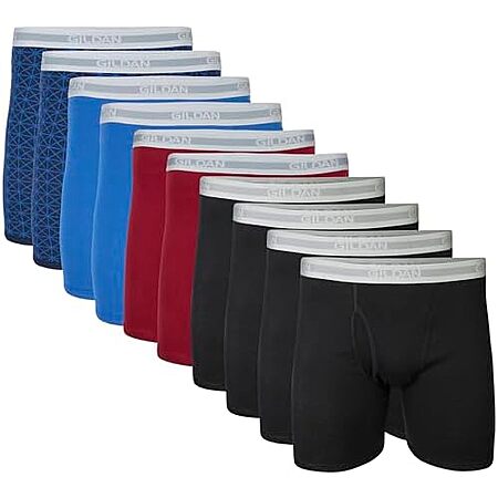 $17.99* | 10-Pack Gildan Men's Classic Length Boxer Briefs at Amazon