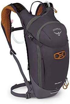 $78 | 8L Osprey Salida Women's Biking Backpack with Hydraulics Reservoir, Space Travel Grey at Amazon