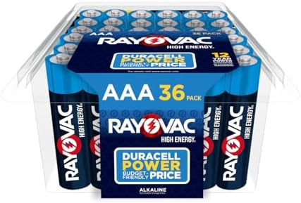 [S&S, AC] $10.75 | 36-Count Rayovac AAA Batteries at Amazon (29.9￠ each)