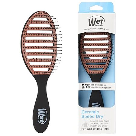 Wet Brush Ceramic Speed Dry Detangling Hair Brush (Black) $5 
