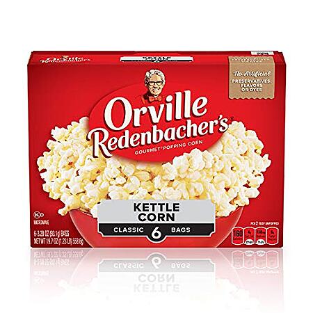 [S&S, AC] $3.19* | 6-Pack 3.28-Oz Orville Redenbacher's Microwave Kettle Corn (Classic) at Amazon (53.2￠ each)