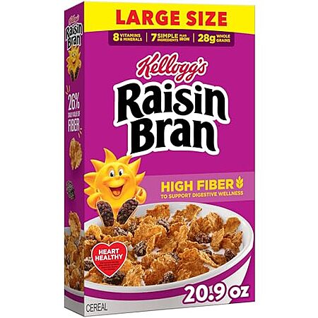 20.9-Oz Kellogg’s Raisin Bran Breakfast Cereal 2 for $6.55 w/ Subscribe & Save