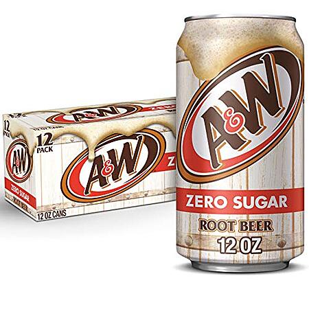 12-Pack 12-Oz A&W Zero Sugar Root Beer Soda 3 for 