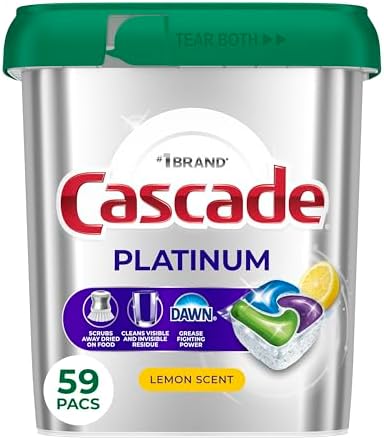 59-Count Cascade Platinum Dishwasher Detergent Pac