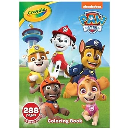 $1.99* | 288-Pages Crayola PAW Patrol Coloring Book w/ Stickers at Amazon