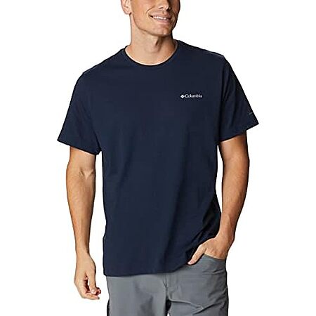 Columbia Men's Thistletown Hills Short Sleeve Shirt (Navy Heather) $12.50