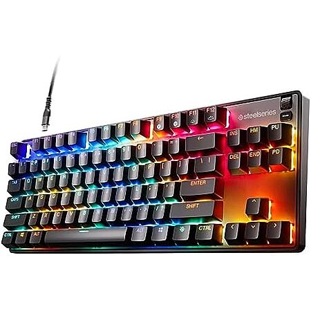 $83.70 | SteelSeries Apex 9 TKL Hot-Swap Wired RGB Mechanical Gaming Keyboard at Amazon