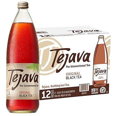 [SnS] $15.70 | 12-Pack 33.8-Oz Tejava Unsweetened Black Tea (Original ...