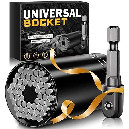 [Lightning Deal, AC] $2.39 | Wareon Universal Socket w/ Drill Adapter (7-19mm) at Amazon