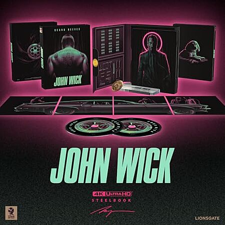John Wick Titans of Cult SteelBook (4K UHD + Blu-ray + Digital)