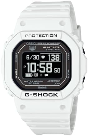 Casio Men's G-Shock Move Multisport Heart Rate 51mm Smart Watch (White)