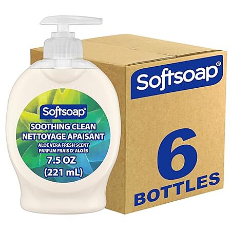 6-Pk 7.5-Oz Softsoap Soothing Clean Liquid Hand Soap (Aloe Vera)