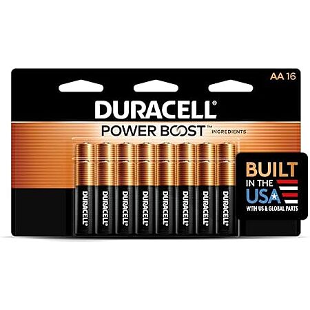 [SnS] $9.02 | 16-Count Duracell Coppertop AA Batteries at Amazon (56.4￠ each)