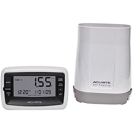 $24.99 | AcuRite Wireless Digital Rain Gauge with Self-Emptying Collector at Amazon
