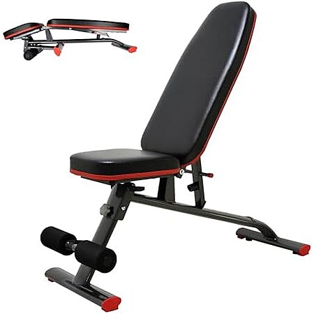 [AC] $66.66 | Fitvids Heavy Duty Adjustable and Foldable Utility Weight Bench for Upright, Incline, Decline, and Flat Exercise at Amazon