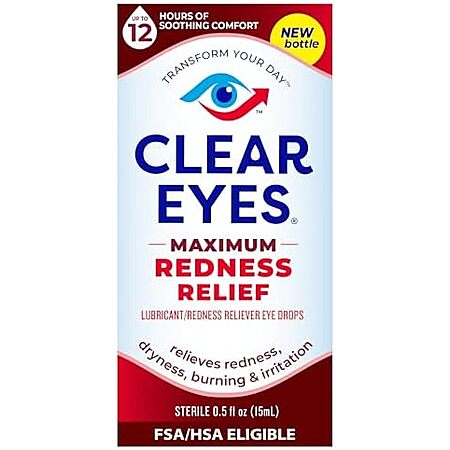 [SnS, AC] $1.93* | 0.5-Oz Clear Eyes Maximum Redness Relief Eye Drops at Amazon