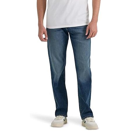 Lee Men's Extreme Motion Relaxed Straight Jeans (2 Colors) $18.60 