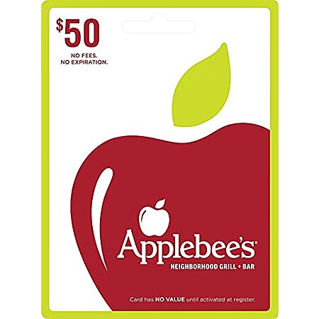 [Lightning Deal] $40* | $50 Applebee's Gift Card at Amazon