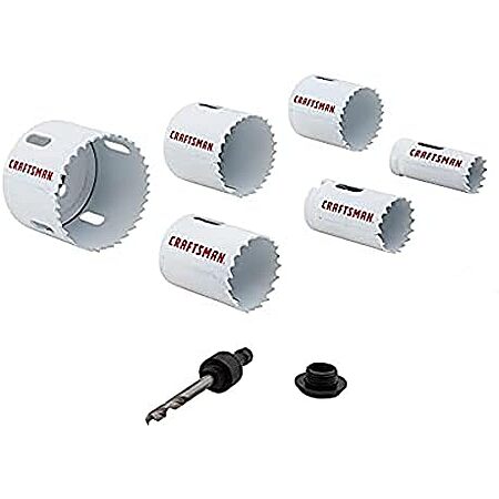 $19.98 | 7-Piece CRAFTSMAN Hole Saw Kit, Bi-Metal Set (CMAH1SET7) at Amazon