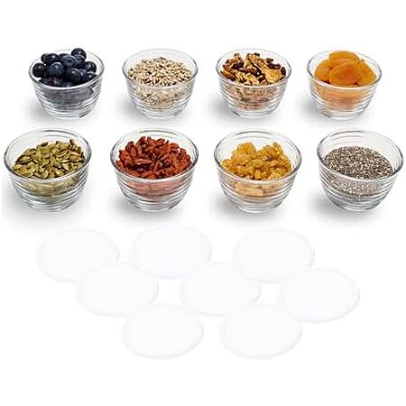 $17.41 | 8-Pack 6.25-Oz Libbey Small Glass Prep Bowls with Lids at Amazon