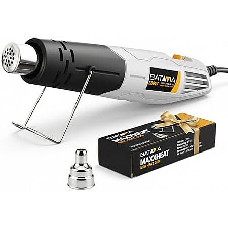 [Lightning Deal] $13.99* | 2-Mode BATAVIA 380W Mini Heat Hot Air Gun w/ Metal Stand at Amazon