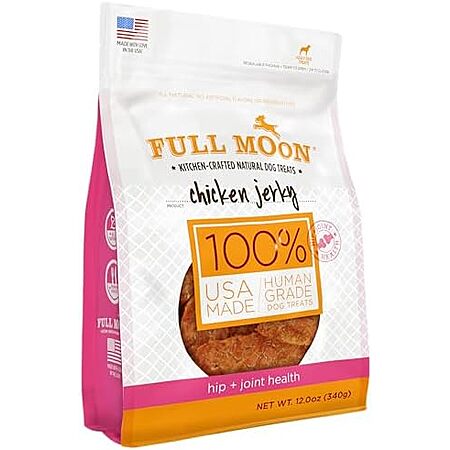 12-Oz Full Moon Dog Treats (Chicken Jerky) $6.65 w/ S&S