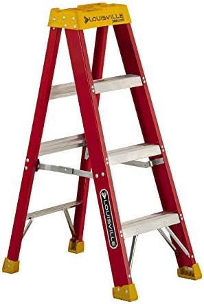 $70.95 | Louisville Ladder 4-Foot Fiberglass Step Ladder, 300-Pound Load Capacity, Type IA, L-3016-04 at Amazon