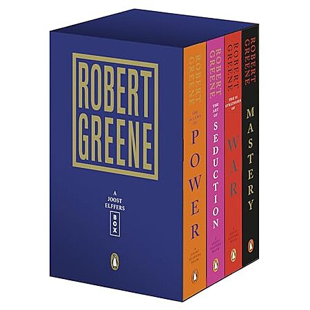 $56.22 | Robert Greene 4-Book Boxed Set: The 48 Laws of Power; The Art of Seduction; The 33 Strategies of War; Mastery at Amazon