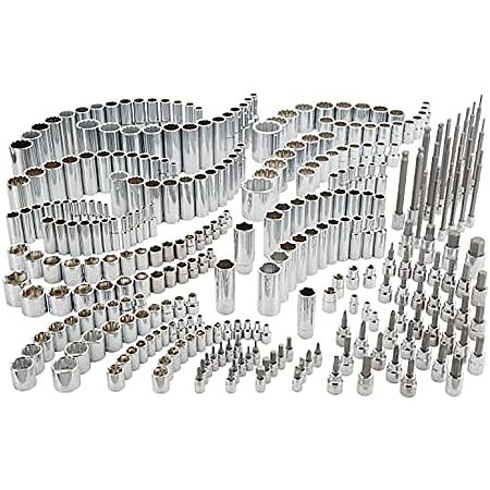 $233.10 | 299-Piece CRAFTSMAN Socket Set, Includes Deep Socket, Shallow Socket, Hex Bit, Torx Bit, Slotted Bit, and Phillips (CMMT45310) + 10% Back w/ Prime Visa Card at Amazon