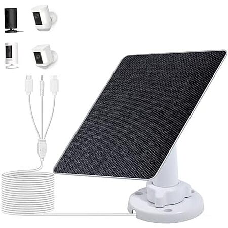 $10.99* | ECO-WORTHY 5W 5V Solar Panel Charger Kit for Ring Outdoor Cameras at Amazon