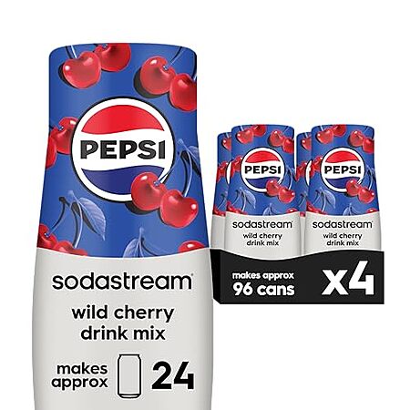 [SnS] $7.60 | 4-Pack 14.9-Oz sodastream Beverage Mix (Pepsi Wild Cherry Regular) at Amazon
