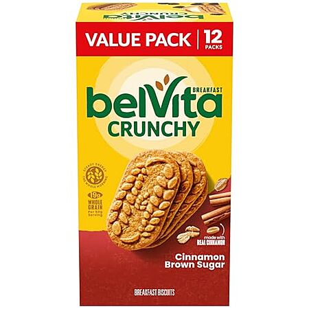 [SnS, AC] $4.87* | 12-Pack 4-Count belVita Breakfast Bar Biscuits (Cinnamon Brown Sugar) at Amazon