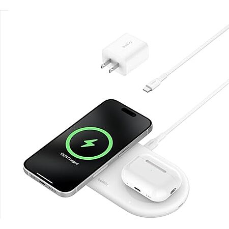 $27.50* | Belkin 2-in-1 Wireless Charging Pad w/ Qi2 15W + Additional USB-C Port at Amazon
