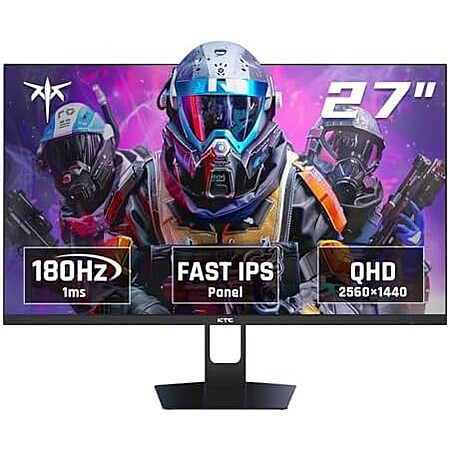 [YMMV, AC] $105.30* | 27″ KTC QHD Gaming Monitor, 180Hz 1ms GTG, Fast IPS (H27T22S) at Amazon