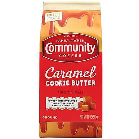 12-oz Community Coffee Medium Roast Ground Coffee (Caramel Cookie Butter) $3.05 w/ S&S