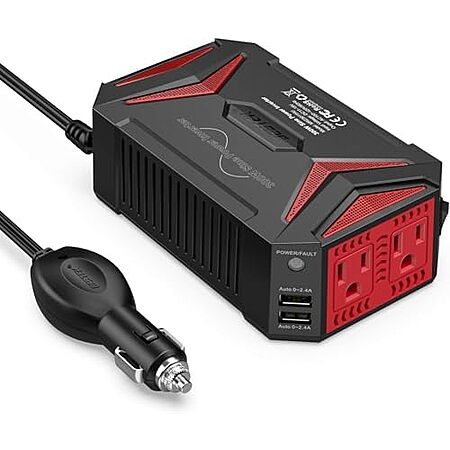 [AC] $31.49* | 300W BESTEK Pure Sine Wave DC 12V to AC 110V Car Adapter at Amazon