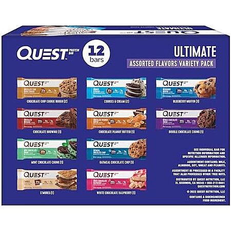 [SnS, AC] $19.87* | 12-Pack 2.12-Oz Quest Protein Bar (Ultimate Variety Pack) at Amazon ($1.66 each)