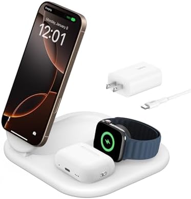 $54.99 | Belkin 3-in-1 MagSafe-Compatible iPhone Charger at Amazon