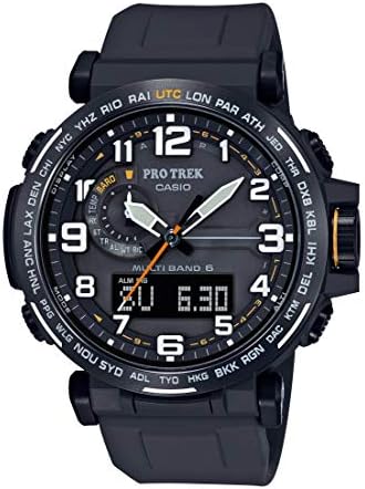 $252* | Casio Men's PRO Trek Stainless Steel Quartz Watch with Resin Strap, Black (Model: PRW-6600Y-1A9CR) at Amazon