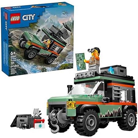 $15.95* | 221-Piece LEGO City: Great Vehicles - Off-Road Mountain Truck (60447, 2025) at Amazon