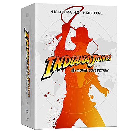 $74.95 | Indiana Jones: 4-Movie Collection: SteelBook (4K Ultra HD + Digital) at Amazon