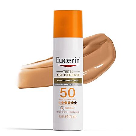 2.5-Oz Eucerin Sun Tinted Age Defense SPF 50 Face Sunscreen Lotion $5.70 w/ S&S